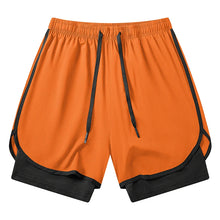 Load image into Gallery viewer, Men's 2 in 1 Running Workout Short with Phone Pocket Towel Loop