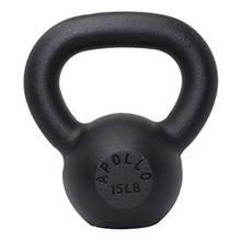 Load image into Gallery viewer, 15LB Solid Cast Iron Kettlebell