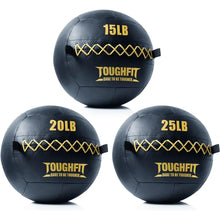 Load image into Gallery viewer, ToughFit Soft Wall Ball - Medicine Ball Set for Cardio Fitness Exercise - Weighted Med Ball for Strength