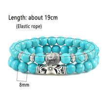 Load image into Gallery viewer, 2pcs/set Buddha Head Bracelet for Women Men