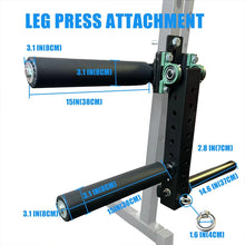 Load image into Gallery viewer, Power Rack Mounted Leg Extension & Curl Machine for Home Gym