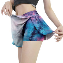 Load image into Gallery viewer, Women Athletic Sports Fitness Yoga Shorts Running Cute Flowy 2 In 1 Tennis Beach Volleyball