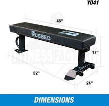 Load image into Gallery viewer, Flat Weight Bench - Large Workout Bench for Home Gym