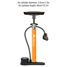 Load image into Gallery viewer, Bike Pump with Gauge Multi-functional Inflator for Bicycles