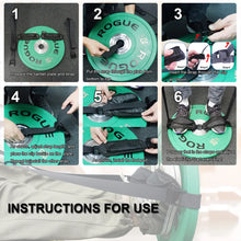 Load image into Gallery viewer, Double Feet Tibialis Trainer Strap Leg Workout for Barbell Plates with Foot Pad Calf Raise Machine