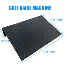 Load image into Gallery viewer, Heavy Duty Steel Extra Wide Slant Board Calf Raise Platform