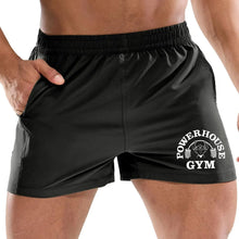 Load image into Gallery viewer, Elegant men's shorts with weightlifting font print