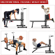 Load image into Gallery viewer, Adjustable Weight Bench Press with Squat Rack