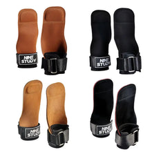 Load image into Gallery viewer, Bench Press Weight Lifting Wrist Hooks Straps Deadlift Gloves and Grip Pads