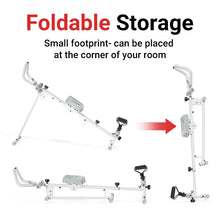 Load image into Gallery viewer, UMAY 4-in-1 ab-trainer combined rowing machine with adjustable height levels