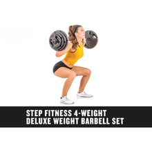 Load image into Gallery viewer, Barbells 4-Weight Deluxe Barbell Set