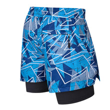 Load image into Gallery viewer, Men's Workout Shorts with Black Inner Fashion Printing Marathon Running Short