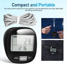Load image into Gallery viewer, Electronic Pedometer Distance Step Counter Step Counter Display Memory