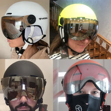 Load image into Gallery viewer, Winter Sports Helmet with Goggles for Adults, Ideal for Skiing