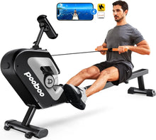 Load image into Gallery viewer, rowing machine, Max 350 LBS Magnetic Rower with LCD Monitor