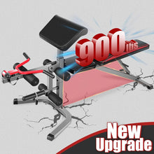Load image into Gallery viewer, 900LBS Adjustable Weight Bench Press with Leg Extension and Preacher Curl Pad