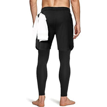 Load image into Gallery viewer, Compression Running Pants Men Double-deck 2 in 1 Sportswear Jogging Trousers Gym Training