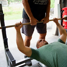 Load image into Gallery viewer, Bench Press Station with Squat Rack – Adjustable Spotter