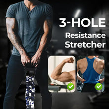 Load image into Gallery viewer, 3-Way Natural Latex Resistance Band Arm Strength Tension Device Adjustable Chest Expander