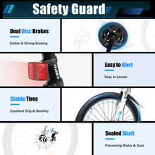 Load image into Gallery viewer, 26 Inch Outdoor Mountain Bike, 21 Speed Foldable Bicycle