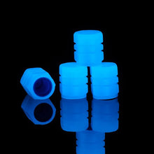 Load image into Gallery viewer, 4pcs Luminous Valve Caps Fluorescent Night Glowing