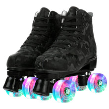 Load image into Gallery viewer, PU Leather Roller Skates Skating Shoes