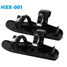 Load image into Gallery viewer, Mini Short Ski Skates Skis Boots Skiboards Adjuatable Adults Short Shoe Snowblades