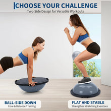 Load image into Gallery viewer, Yoga Balance Ball, 1600 Lbs Inflatable Half Exercise Ball Balance Trainer