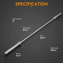Load image into Gallery viewer, Barbell Weight Bar for Weightlifting,