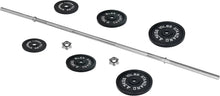 Load image into Gallery viewer, Fitness Cast Iron Standard Weight Plates Including 5FT Standard Barbell with Star Locks