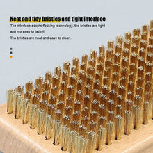 Load image into Gallery viewer, NEW 1PC Wooden Handle Brass/ Nylon/ Horsehair Ski Waxing Brush