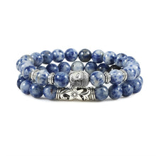 Load image into Gallery viewer, 2pcs/set Buddha Head Bracelet for Women Men