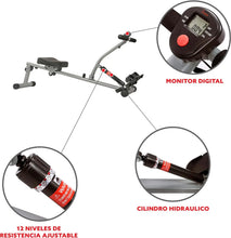 Load image into Gallery viewer, Compact Adjustable Rowing Machine