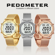 Load image into Gallery viewer, Hearkent Pedometer Sport Watches Step Calories Tracker Mile Counter