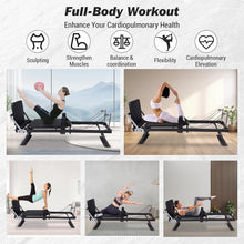 Load image into Gallery viewer, Foldable Reformer Pilates Machine with Adjustable Reformer Heights