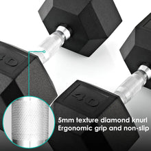 Load image into Gallery viewer, Rubber Hex Dumbbell Hand Weight