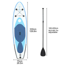Load image into Gallery viewer, 129.92" 29.53"5.91" Inflatable Stand Up Paddle Board Non-Slip Wide Surfboard