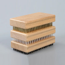 Load image into Gallery viewer, NEW 1PC Wooden Handle Brass/ Nylon/ Horsehair Ski Waxing Brush