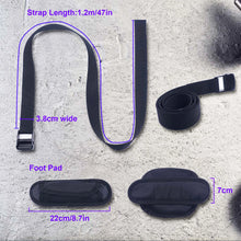 Load image into Gallery viewer, Double Feet Tibialis Trainer Strap Leg Workout for Barbell Plates with Foot Pad Calf Raise Machine