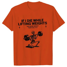 Load image into Gallery viewer, Gym Workout T-shirts for Men Clothing Funny Weightlifting Tshirts