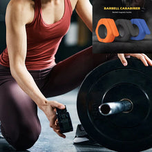 Load image into Gallery viewer, Non Slip 2 Inch Olympic Barbell Clamps with Quick Release Spin Lock