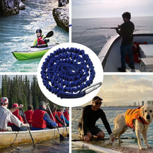 Load image into Gallery viewer, Adjustable Elastic Kayak Canoe Paddle Leash Fishing Rod