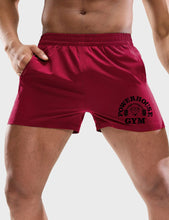 Load image into Gallery viewer, Elegant men's shorts with weightlifting font print