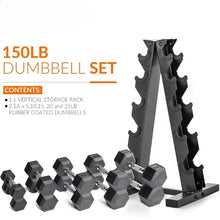 Load image into Gallery viewer, Dumbbell Set with Rack