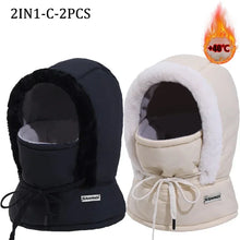 Load image into Gallery viewer, Cold Weather Thermal Balaclava Scarf Winter Windproof Hood Hat Plush Neck Warmer Ski Face Mask