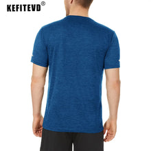 Load image into Gallery viewer, KEFITEVD Men Short Sleeve T-Shirt Quick Dry Athletic Shirts