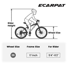 Load image into Gallery viewer, Ecarpat 26 Inch Mountain Bike