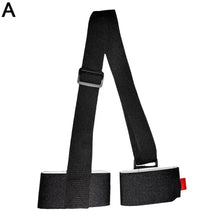 Load image into Gallery viewer, Black Nylon Adjustable Ski Handle Strap Bag