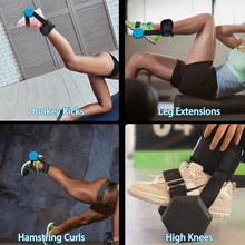 Load image into Gallery viewer, 1Pair Dumbbell Ankle Strap Adjustable Ankle Weights for Glute Leg Workouts