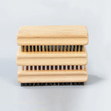 Load image into Gallery viewer, NEW 1PC Wooden Handle Brass/ Nylon/ Horsehair Ski Waxing Brush